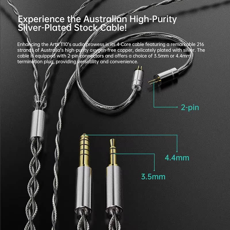 ARTTI T10&R1 In-Ear HiFi Earphones Wired IEMs Monitors 3