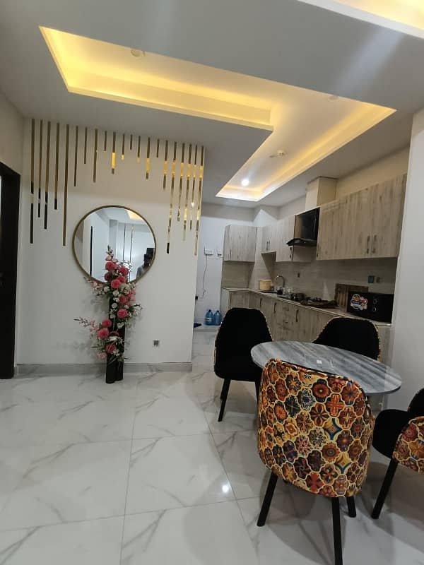 Rawalpindi Bahria Town Phase 7 River Hill 2 Bed Brand New Furnished Apartment Available For Rent 25