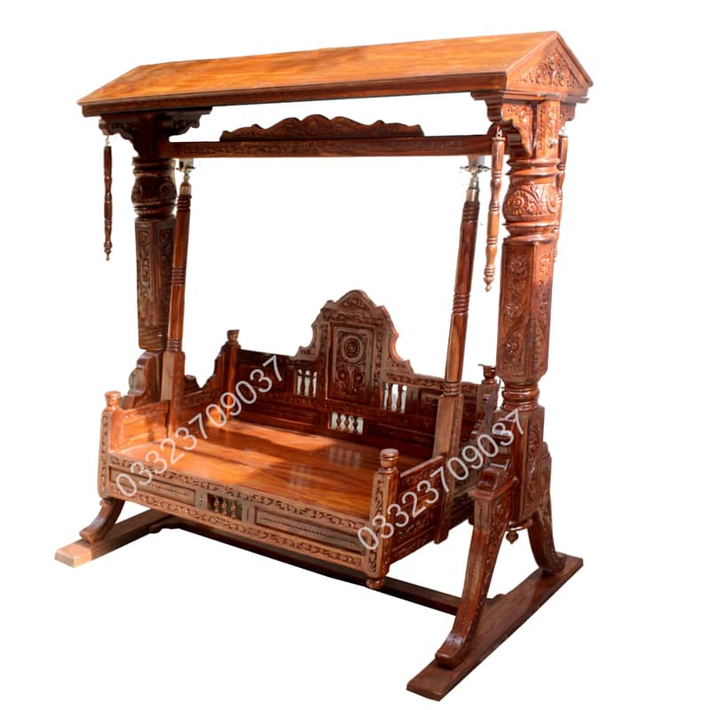 CJ2 Chinioti Solid Sheesham wood High-Quality jhola swing 0
