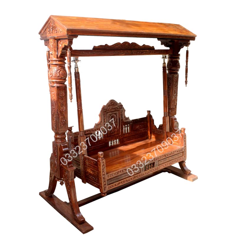 CJ2 Chinioti Solid Sheesham wood High-Quality jhola swing 1