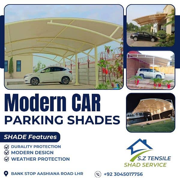 Car park shade, Modern car park structure, Canopy, Wall mounted 0