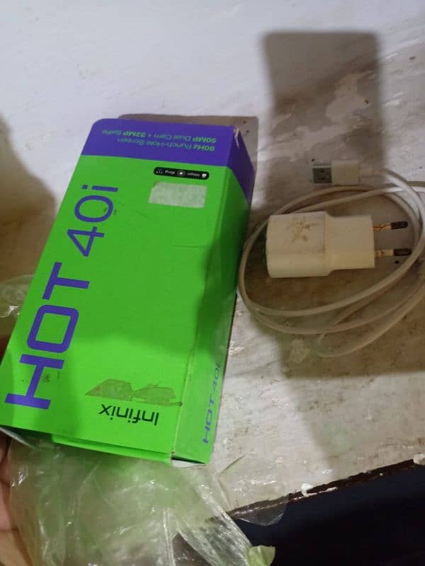 Infinix hot 40i 8+8 128gb full box 5