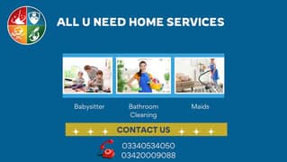 Babysitter / Nanny / House Maids / Cook / Patient care Availables