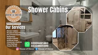 Shower cabins / Aluminum windows / Glass works / Aluminum Door