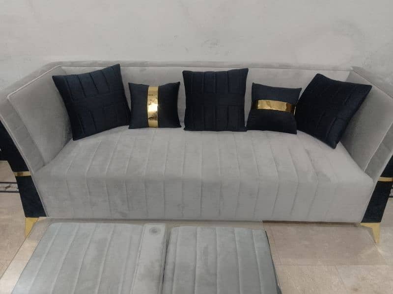 7 seeter sofas with dewan and tables or 4 seets 2