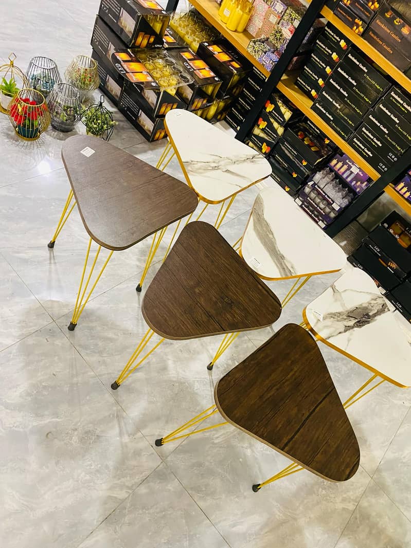 coffee tables. . . study tables. . . 3 round Table set 5