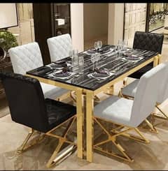 Bulk Stocks Available SS Gold Dining 6 chairs Banquet Hotel Restaurant