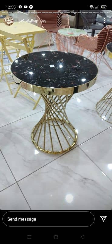 Hand-Painted Nesting Table Set - Elegant & Timeless Design 13