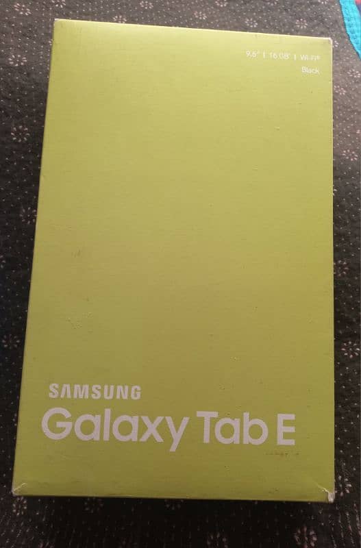 Samsung Galaxy tab E 1