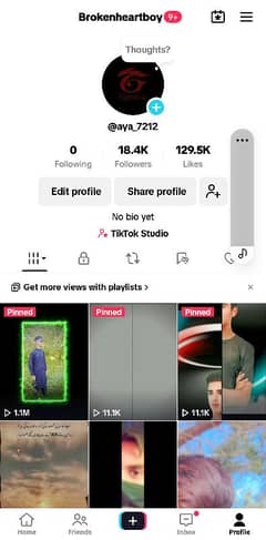 tiktok 18.4k follower 129.4k likes sale and exchange mobile