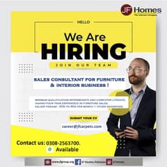 Sales Officer / Sales Consultant For Furniture