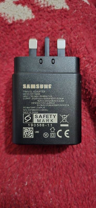 Samsung 45W 3 Pin Power Adapter 1.8M C2C 1