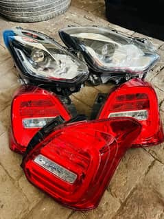 Suzuki Swift Headlights Backlights Front Back Bumpers Door Side Mirror