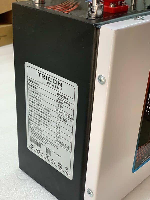 TRICON POWERS LITHIUM BATTERY 12V 100AH 2