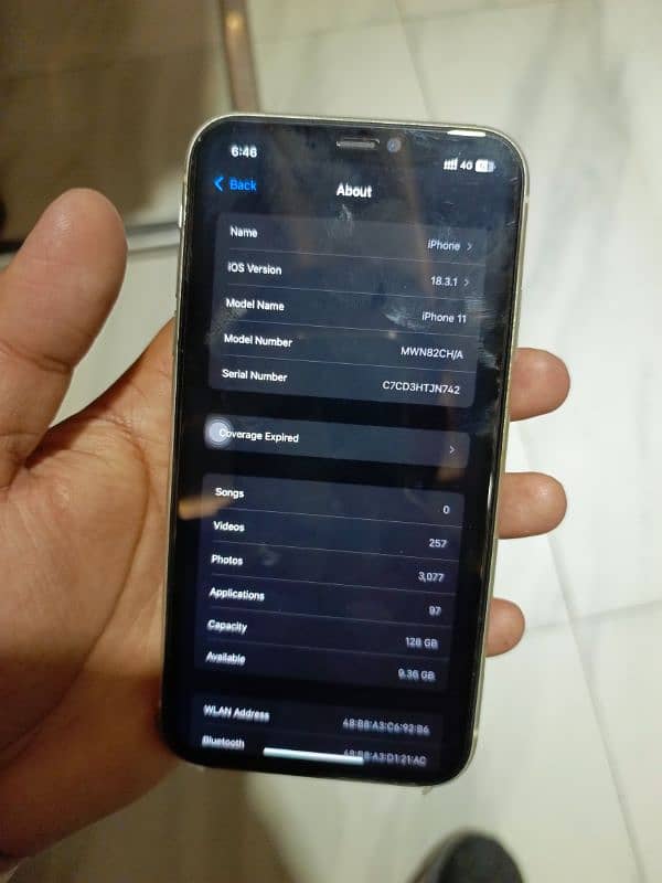 Iphone 11 128gb PTA Approved 6