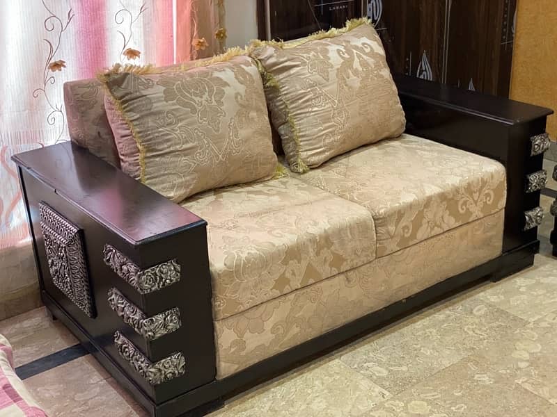 6 seater sofa set used 2