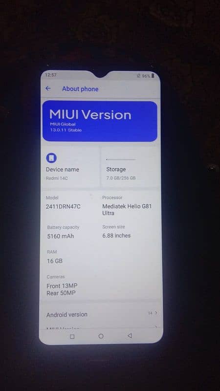 Redmi 14c 16.256ram 1