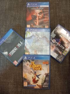 Resident Evil4, Horizon, Tekken 7, It takes Two