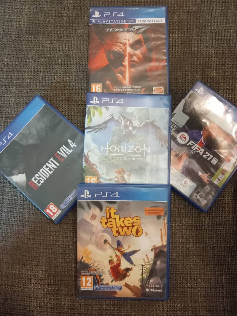 Resident Evil4, Horizon, Tekken 7, It takes Two 0