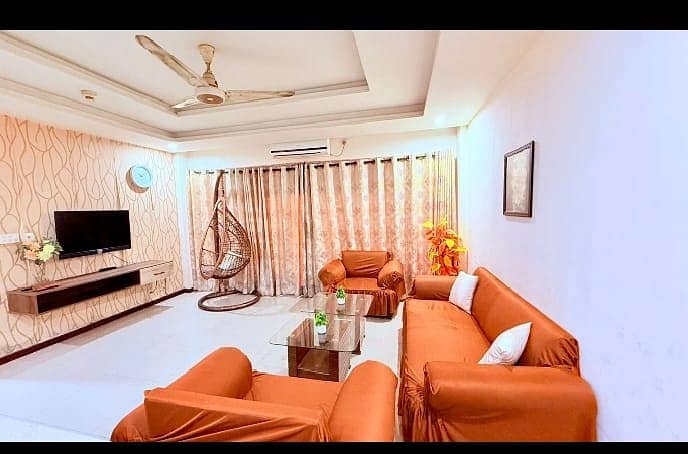 ONE BED FURNISHED APARTMENT AVALIABLE FOR RENT IN BAHRIA HEIGHTS -1 2