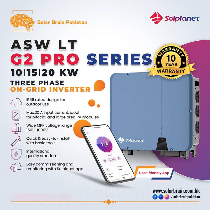 SOLPLANET SOLAR ON GRID INVERTERS - Solarbrain Pakistan 0