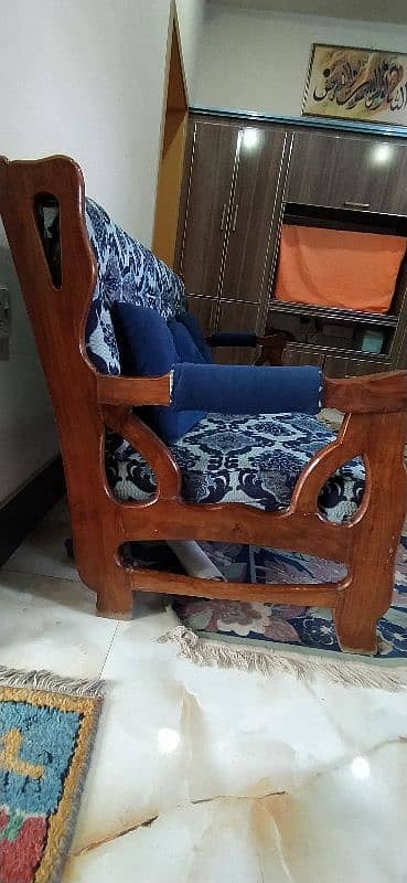 5 seater wooden sofa set for sale 1