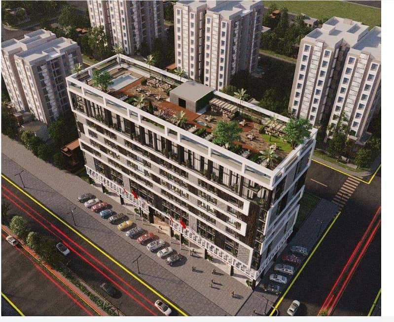 HS IDEAL TOWER APARTMENTS FOR SALE IN BEHRIA DOWN TOWN,JOHAR BLOCK 1