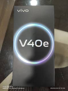 Vivo V40e new purchase