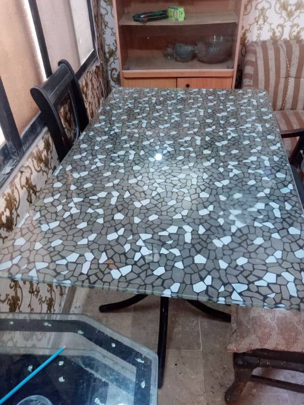 Dining Table thick glass 0