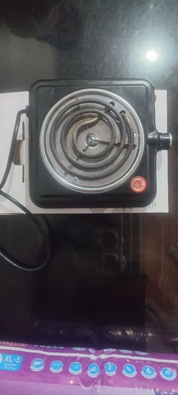 electronic stove new only 1 weak used 1