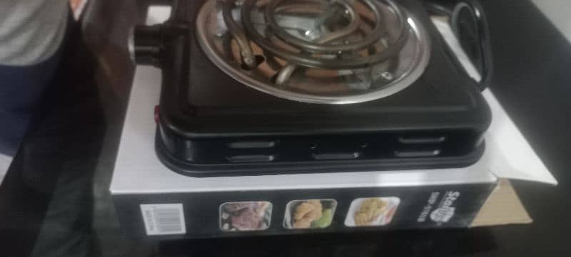 electronic stove new only 1 weak used 4