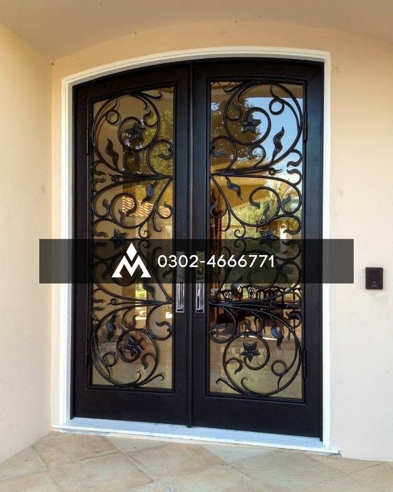 Wrought Iron Casting Gate | Railing| Shed | Entrance Door 0