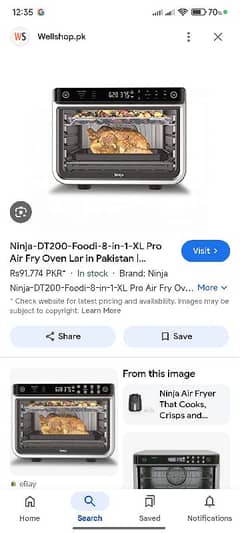 Ninja smart XL air oven series Lp3