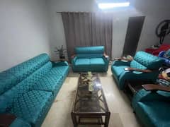 Seven Seater Sofa Set with Center Table