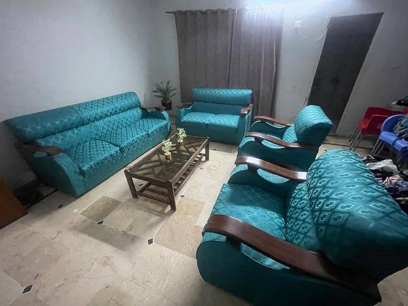 Seven Seater Sofa Set with Center Table 1