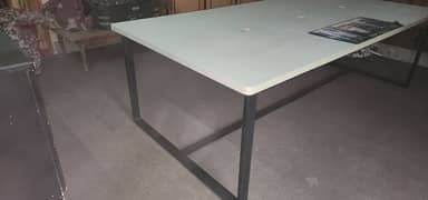 computer table long 8×4 with pvc sheet