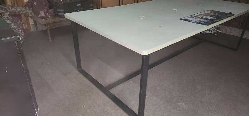 computer table long 8×4 with pvc sheet 0