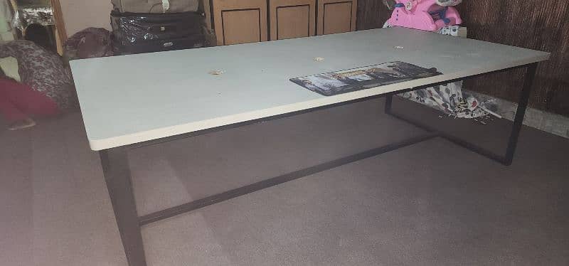 computer table long 8×4 with pvc sheet 1