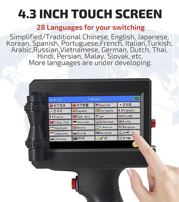 Handheld expiry date batch code printer new upgrade model 9