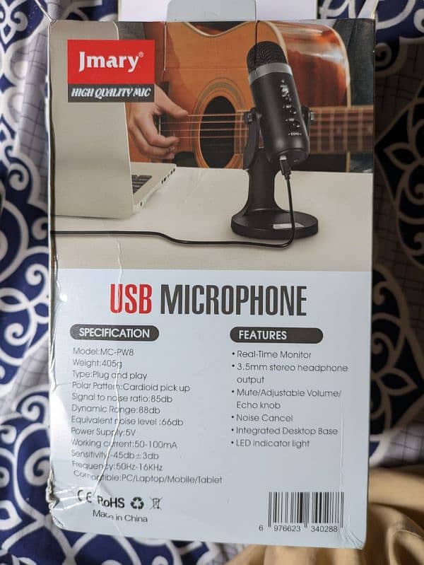 Jmary MC-PW8 Professional USB Microphone With Noise Reduction 5