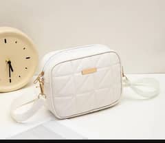 Stylish Girl's 1 Pcs Embroidered White Crossbody bags