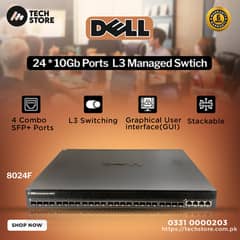 Dell PowerConnect 8024F 10GB 24 Port Ethernet switch (Renewed)