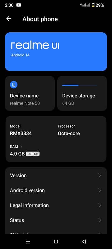 realme note 50 4 64 oficial condition 10 by 10 1