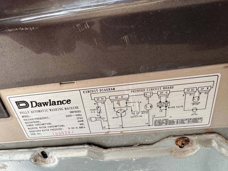 Dawlance Automatic washing machine 0