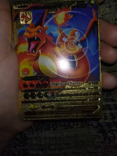 Very good Pokemon golden Charizard card we evolution