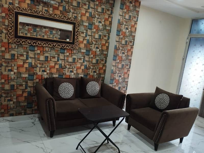 1 BED FULLY FURNISHED FULL LUXURY IDEAL GOOD EXCELLENT FLAT FOR RENT IN BAHRIA TOWN LAHORE 9