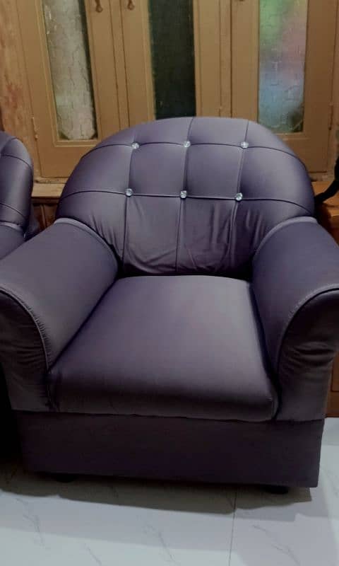 Sofa set purple shade 0