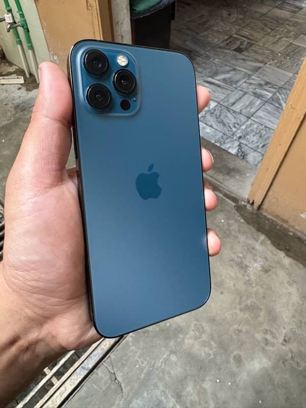 i phone 12 pro max blue colour condition 10/9.5 8