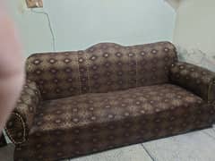 sofa set with 2 small tables in good condition