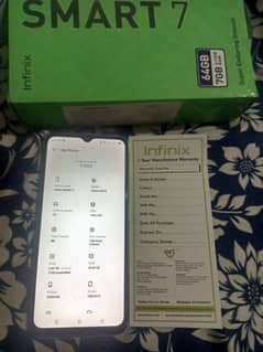 infiniks smart 7 ram 4gb+3gb expandable rom 64 gb